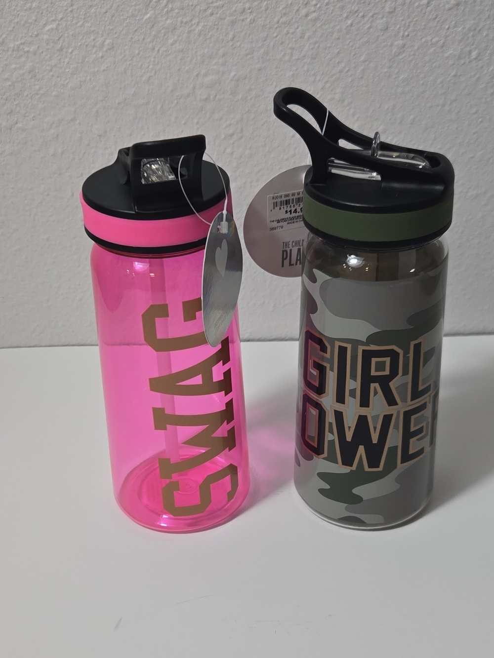 Pink "SWAG" Water Bottle